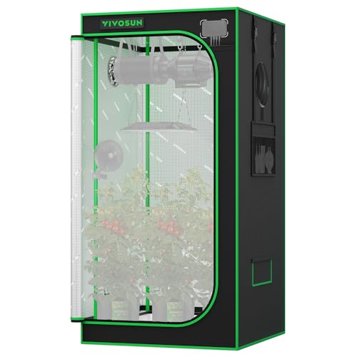VIVOSUN P276 PRO Grow Tent 32"x32"x 63" Reflective Mylar Indoor Grow Tents - size: 32"x32"x63"