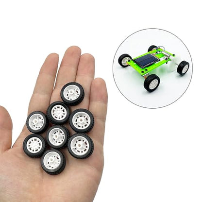 10pcs Toy Car Wheels 20mm Rubber Tire for DIY Model Accessories