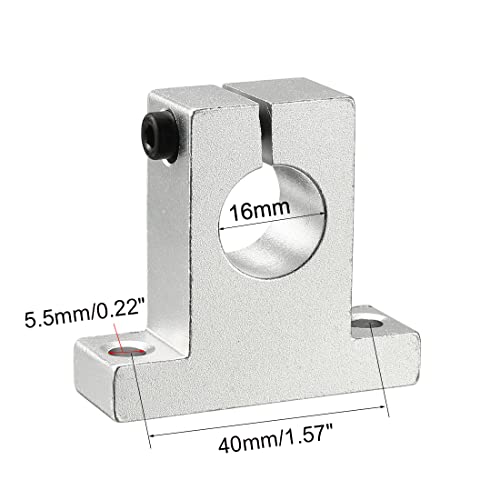 4pcs SK16 Aluminum Linear Rod Rail Shaft Support 16mm Linear Motion Guides for CNC 3D Printer - size: 16mm, style: SK