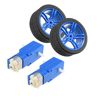 uxcell 2PCS DC Electric Motor 3-6V TT Magnetic Gearbox Engine Mini Smart RC