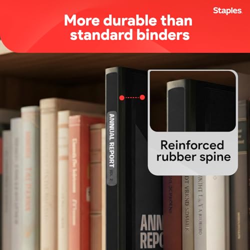 Staples Heavy-Duty 1.5-Inch D-Ring Binder, Black, 400 Sheets - color: Black, size: 1.5-Inch