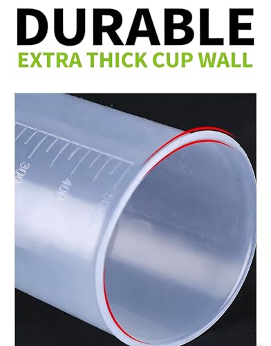 Plastic Beaker Set, 10/20/30/50/100/150/200/250/500ml Measuring Cup - size: 10/20/30/50/100/150/200/250/500ml