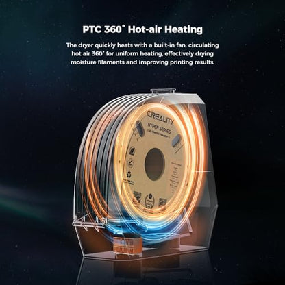 Creality Space Pi Filament Dryer with Spool Holder, Fast Drying Tech and Touchscreen, Multi-Material Compatible for 1.75mm and 3mm, Storage Box - color: Filament Dryer