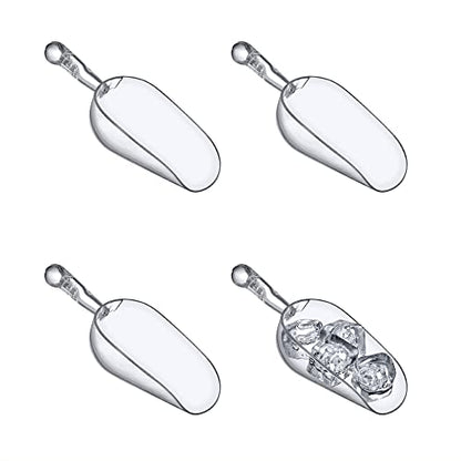 Amazing Abby - Elsa - 5-Ounce Plastic Ice Scoops (Set of 4), Plastic Utility Scoops, BPA-Free, Food-Grade, Shatter-Proof, Good for Kitchen and Restaurant, Perfect for Home and Commercial Use - style: 5 oz, 4-Pack