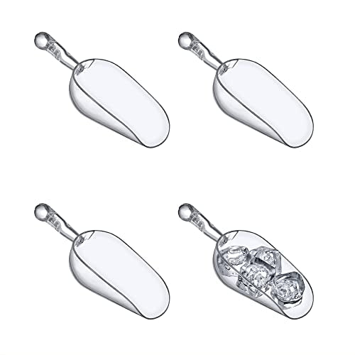 Amazing Abby - Elsa - 5-Ounce Plastic Ice Scoops (Set of 4), Plastic Utility Scoops, BPA-Free, Food-Grade, Shatter-Proof, Good for Kitchen and Restaurant, Perfect for Home and Commercial Use - style: 5 oz, 4-Pack