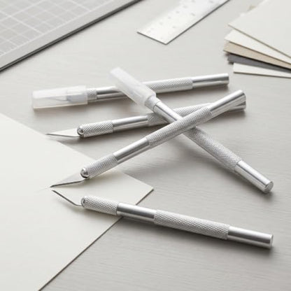 15 Pack Exacto Knife Set, Hobby Knife, Silver