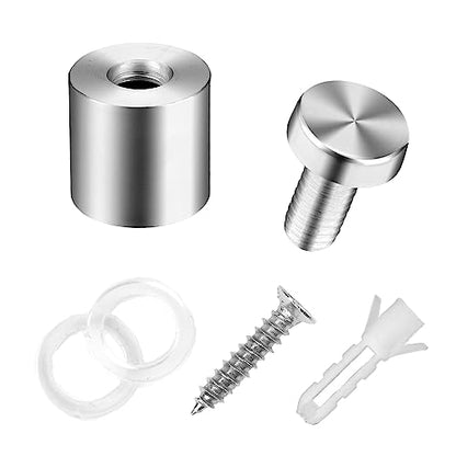 Standoff Screws for Acrylic Signs & Mounts - Metal Standoffs (0.75x1 in) - size: 0.75x1 in (12 Pcs)