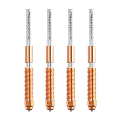 Creality Official K2 Plus Nozzle, 0.4mm 4 PCS Quick-Swap 3D Printer Nozzle Copper Alloy and Hardened Steel Nozzle for 3D Printer K2 Plus, K2, Creality Hi - style: 4PCS 0.4mm