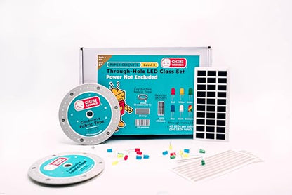 Chibitronics Through-Hole LED Class Set (Power NOT Included!) | an Advanced (Level 3) Classroom Set for Forty (40) Students