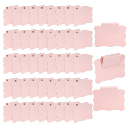 50 Pcs Clip On Basket Labels, Pink, 3.5 x 2.5 inch - color: Pink