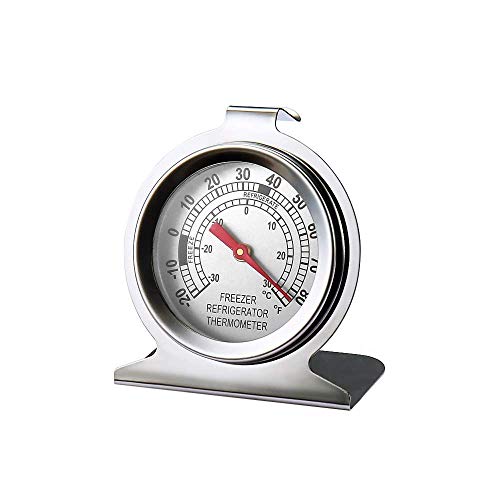 Stainless Steel Refrigerator Freezer Thermometer Large Dial Thermometer (24 Pack) - size: 24 pack