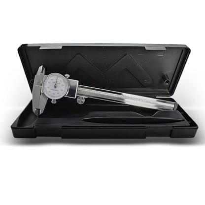 findmall 6" Dial Caliper 0.001 Caliper Measuring Tool 4-Way Measurement