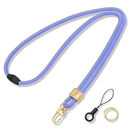 Fishent Lanyard, Cute Neck Lanyards for Keys ID Badges Holder, Keychain Key Teacher Lanyard with Safety Breakaway Buckle for Women Men, Lavender - color: Lavender
