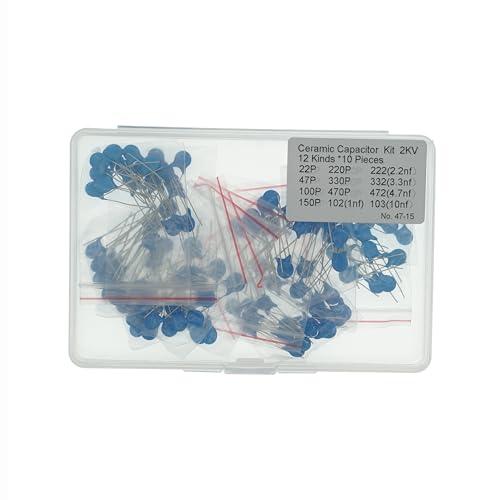 12 Values x 10 Pcs 2KV High Voltage Ceramic Capacitor 22pF-10nF