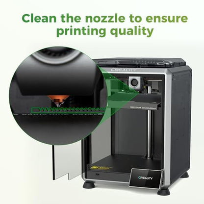Creality Official K1/K1 Max/K1C/K1 SE Multicolour CFS Upgrade Kit Nozzle Wiper Assembly, Mouth Wipe Strips for K1 Series 3D Printer, Original Rubber Replacement Parts to Clean Nozzle Surface Filament - style: Nozzle Wiper