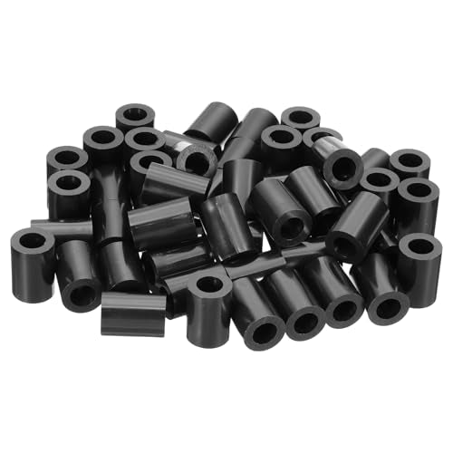 PATIKIL 120Pcs M8 ABS Spacers 5/16" ID x 9/16" OD x 25/32" L Plastic Round Spacer Washers Black Standoff Nut Unthreaded for M8 or 5/16 inch Screws Bolts Electrical Outlet - size: 5/16" ID x 9/16" OD x 25/32" L