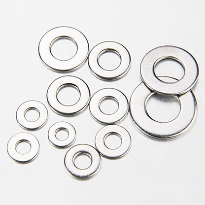 Linkup 210 Pcs 5/16” SAE Flat washers for Screws for Bolts (18-8) 304 Stainless Steel washers Assortment kit,Standard ANSI/ASME B18.22.1 Metal Washers Set - size: 5/16"