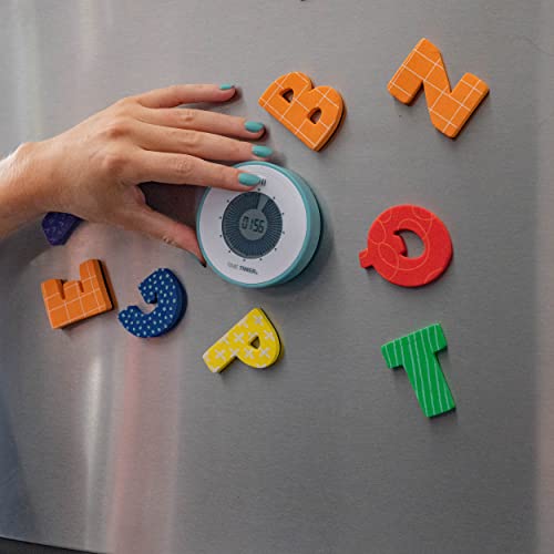 Time Timer Twist 90-Minute Digital Countdown Clock — for Kids Classroom Learning, Homeschool Study Tool, Teachers Desk Clock, Exercise and Kitchen Timer (Lake Day Blue) - color: Lake Day Blue