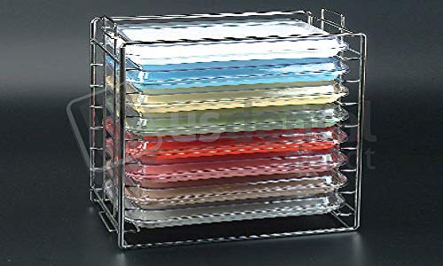 Dental Instrument Tray and Lid - Rectangular Stainless Steel Size B Rack #300TRB-H