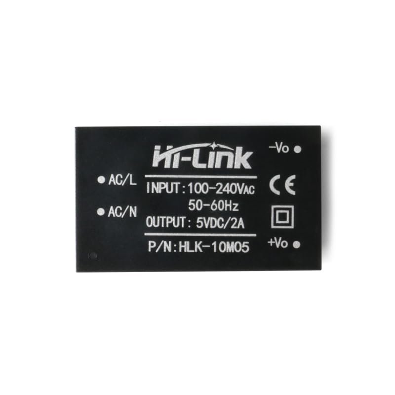 3PCS Mini Regulated Power Supply Intelligent Household Isolation Switch Power Module AC-DC 220V to 5V 2A 10W Converter HLK-10M05 - color: HLK-10M05