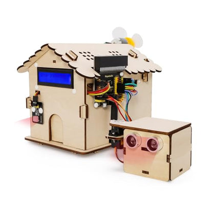KEYESTUDIO Smart House Kit for Micro:bit V2(not Included), DIY Microbit Home Automation Educational STEM Kit for Beginners 15+