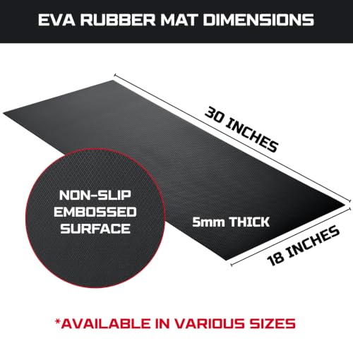 ONREVA Workbench Mat 18X30 Inches, 5mm Thick EVA Rubber Work Mat, Protect Your Work Bench Top, Heavy Duty Non-Slip Pad for Tool Box Top, Table, Tool Station Cover Liner Matt 30"X18"