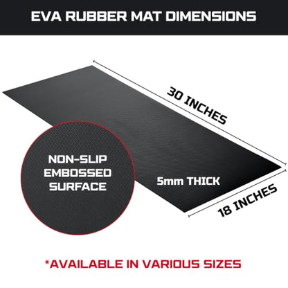 ONREVA Workbench Mat 18X30 Inches, 5mm Thick EVA Rubber Work Mat, Protect Your Work Bench Top, Heavy Duty Non-Slip Pad for Tool Box Top, Table, Tool Station Cover Liner Matt 30"X18"