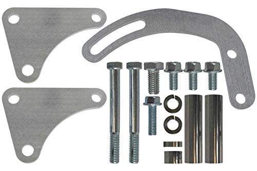 ICT Billet BBC POWER STEERING PUMP BRACKET Billet Adjustable LWP Long Water Pump 454 Big Block Chevy 396 402 409 427 454 502 V8 Eight Cylinder Designed & Manufactured in the USA 551497