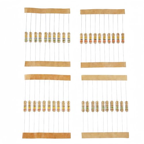 120 Values 1200 Pieces Resistor Kit 1 Ohm-1M Ohm 1W 5% - style: 1W 5% 1200 PCS