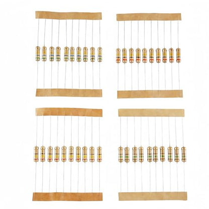 120 Values 1200 Pieces Resistor Kit 1 Ohm-1M Ohm 1W 5% - style: 1W 5% 1200 PCS