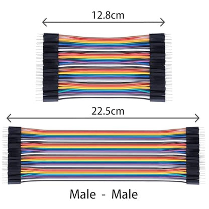 Aypzuke 10cm+20cm 240pcs Breadboard Jumper Wires Cable Kit, Male to Female, Female to Male, Compatible for Arduino and Raspberry Pi - size: 10cm+20cm