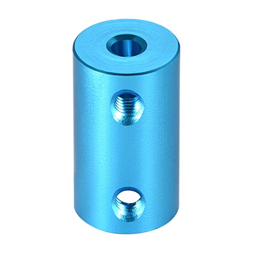 uxcell 4mm to 8mm Bore Rigid Coupling Set Screw L25XD14 Aluminum Alloy,Shaft Coupler Connector,Motor Accessories,Blue - size: 4mm to 8mm