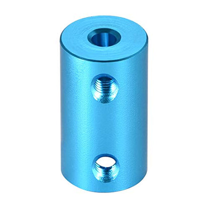 uxcell 4mm to 8mm Bore Rigid Coupling Set Screw L25XD14 Aluminum Alloy,Shaft Coupler Connector,Motor Accessories,Blue - size: 4mm to 8mm