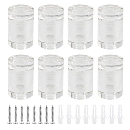 Antrader Clear Standoffs,Acrylic Standoff Screws,16 x 19mm (8Pcs) - color: Clear, size: 5/8" x 3/4" (16 x 19mm)-8Pcs