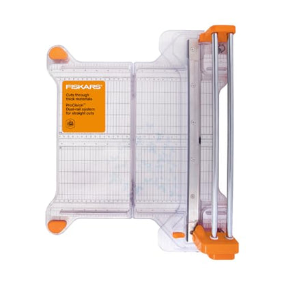 Fiskars ProCision Folding Rotary Bypass Paper Cutter, 12" Cut Length