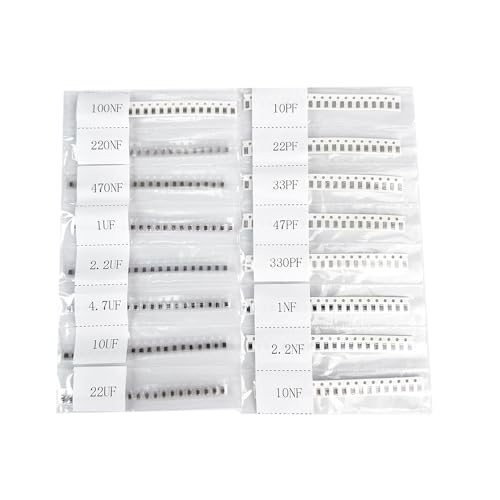 1206 SMD Capacitor 10PF-22uF 50V ±10% mlcc Ceramic Kits 16Values