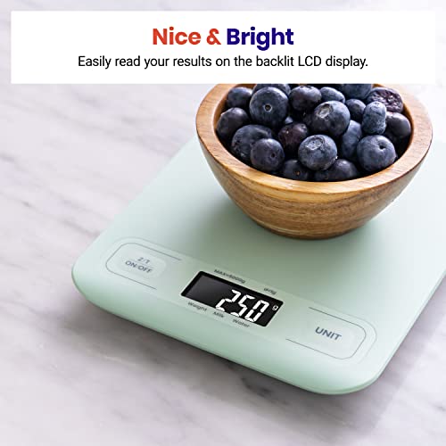 Etekcity Food Kitchen Scale, Digital Grams and Ounces, Medium - color: Mint Green