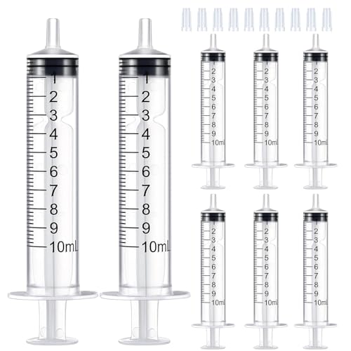 10ml Syringe for Liquid,Syringe Without Needle,Sterile Individually Packed 20pcs. - size: 10ml-20pcs
