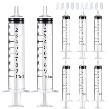 10ml Syringe for Liquid,Syringe Without Needle,Sterile Individually Packed 10pcs. - size: 10ml-10pcs