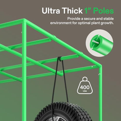 VIVOSUN P848 PRO Grow Tent 4x8 Large Indoor Grow Tents 96"x48"x 80" - size: 96"x48"x80"