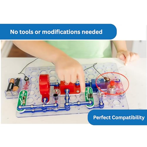 3-Pack Fans Compatible with Snap Circuits 6SCM1F M1 Motor - color: Blue-green-yellow-glow