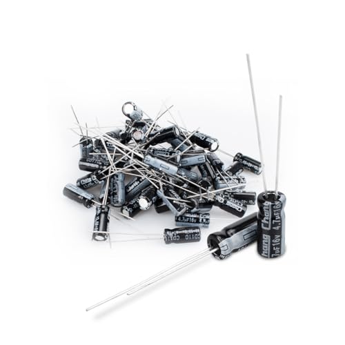 50 Pcs Electrolytic Capacitor 4.7uF 16V Aluminum Radial Electrolytic Capacitors - style: 16V 4.7uF