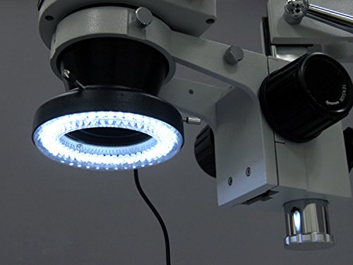 AmScope LED-144 YK 144-LED Microscope Ring Light with Adapter