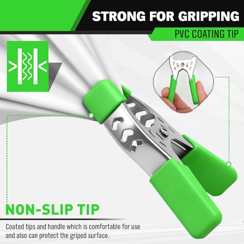 27-Piece 6-inch Heavy Duty Spring Clamp, Large Spring Clamps for Woodworking, Metal Clips 2.4-inch Jaw Opening Clamps for Backdrop, Pool Cover, Photography - size: 6inch 27-Piece