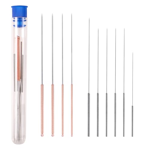 3D Printer Nozzle Cleaning Kit, 20pcs 10 Sizes Stainless Steel Nozzle Cleaner Needles Set for 3D Printer Filament Parts Accessories Unclog Tools (0.15/0.2/0.25/0.3/0.35/0.4/0.5/0.6/0.8/1.0mm)