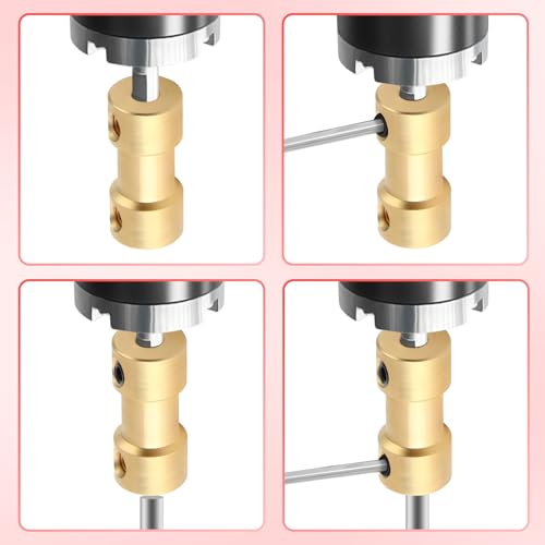10pcs 2mm to 5mm Brass Shaft Coupling Joint Connector, Motor Shaft Extension Connector - size: 2mm to 5mm