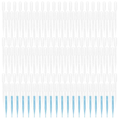 200 pcs 3ML Plastic Transfer Pipettes Disposable Liquid Pipette