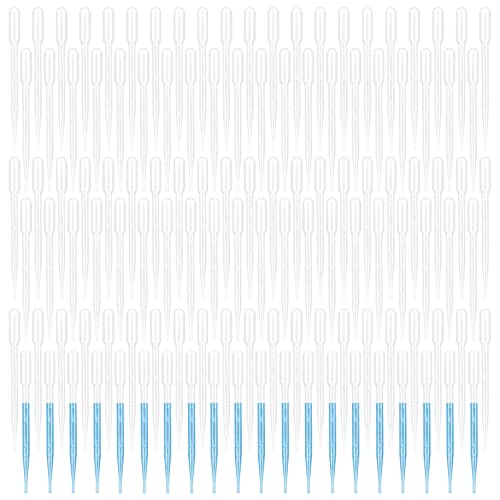 200 pcs 3ML Plastic Transfer Pipettes Disposable Liquid Pipette