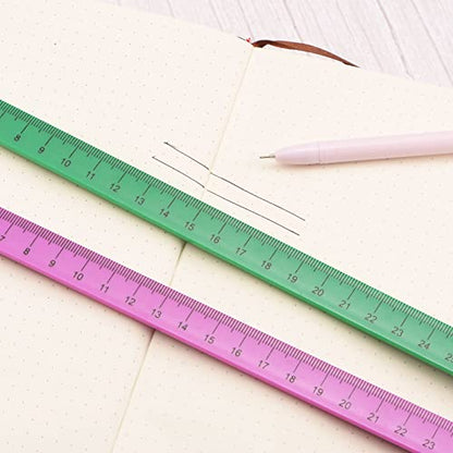 HARFINGTON Whiteboard Magnetic Ruler 29cm Metric Blackboard Straight Rulers Office Measuring Tools, Deep Blue - color: Deep Blue