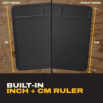 DEWALT Workbench Mat 18x48 in – Heavy Duty 3mm Silicone, Black